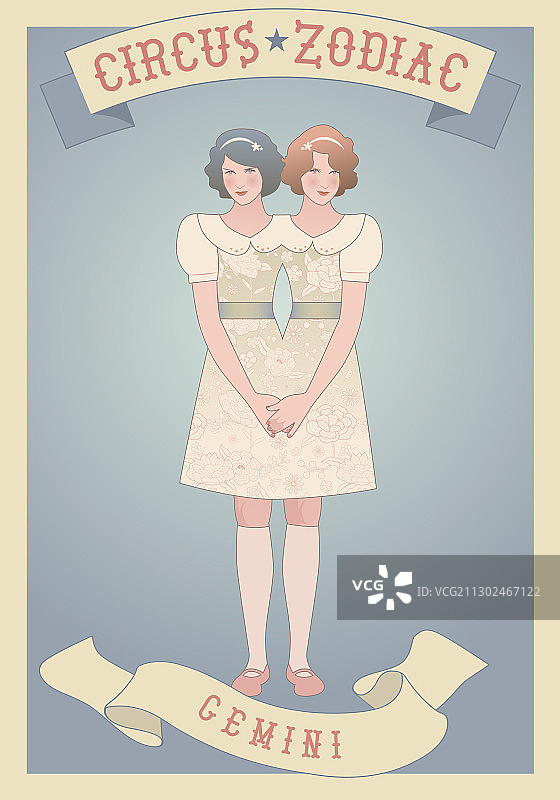 双子座标志图片素材