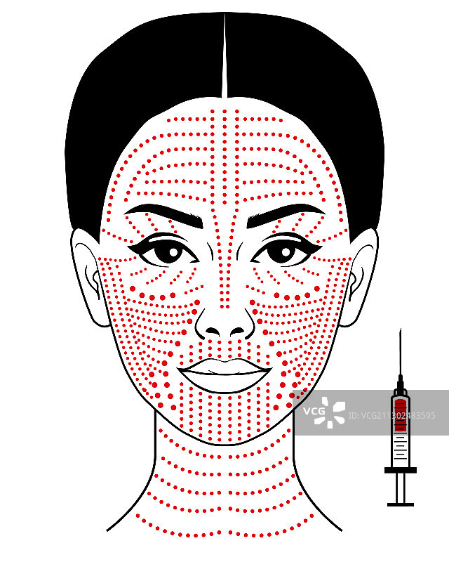 面部生物活化图片素材