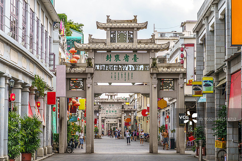 广东潮州古城牌坊街图片素材