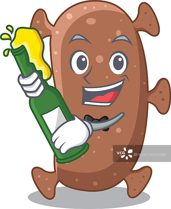 放线菌以色列菌吉祥物角色设计图片素材