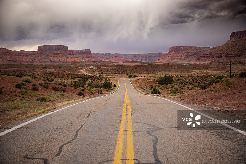 美国摩押沿途公路景观图片素材