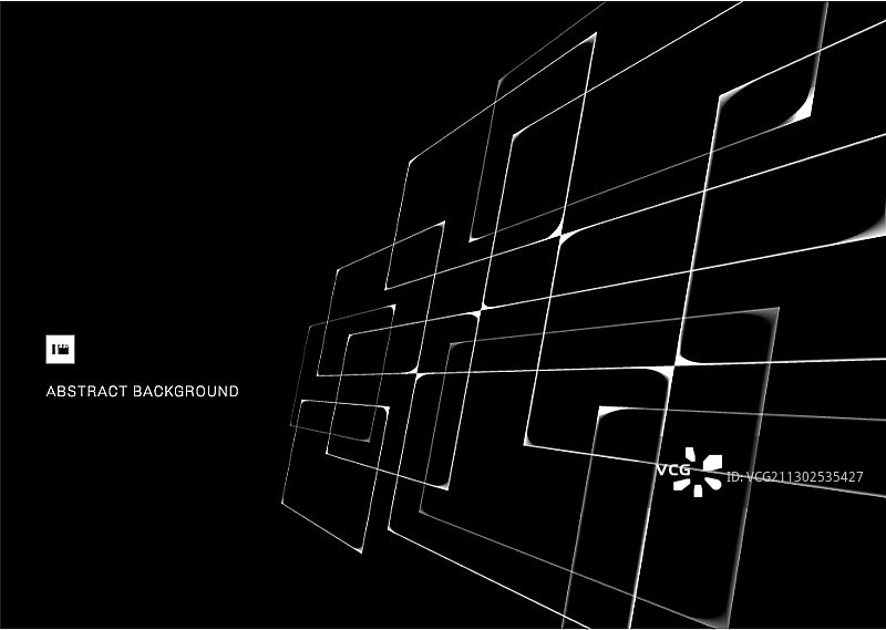 白色相交几何抽象图案图片素材