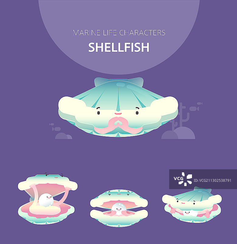 贝类生物图片素材