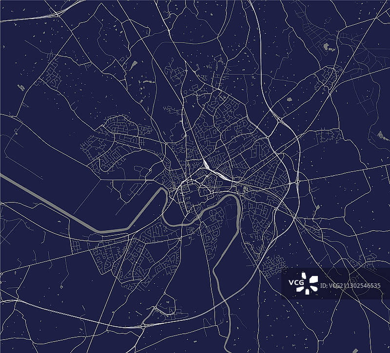 英国切斯特城市地图图片素材