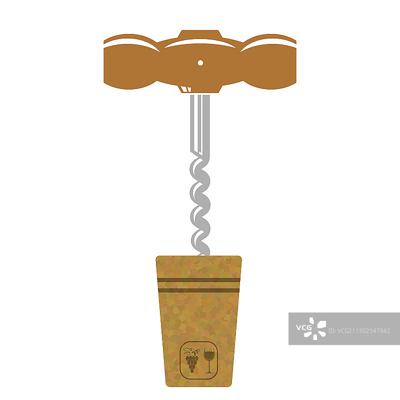复古木制开瓶器图标图片素材