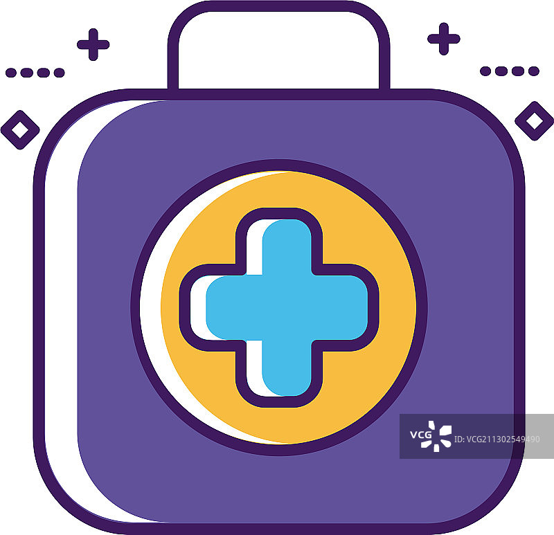 药物试剂盒线性填充样式图片素材