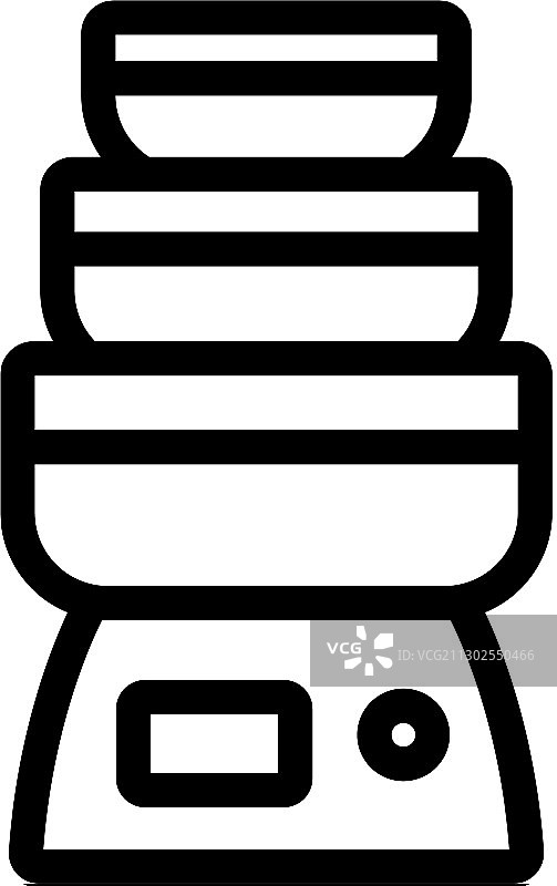 健康食品多层蒸锅图标图片素材