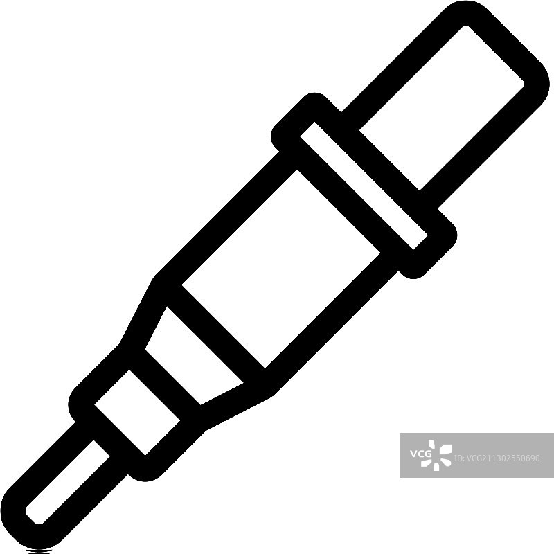 焊接用小型电烙铁图标图片素材