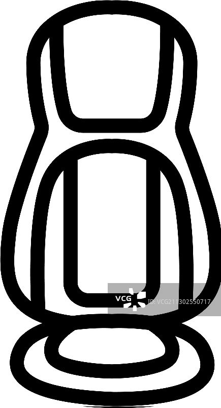 椅子按摩器图标轮廓图片素材