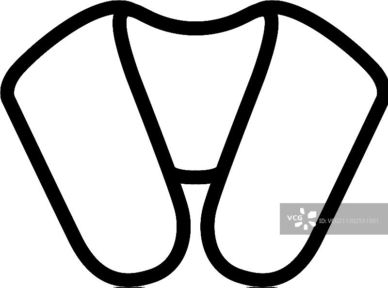 抗橘皮组织按摩器轮廓图标图片素材