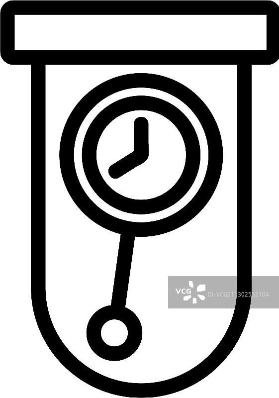 试管形摆锤腕表设备图标图片素材