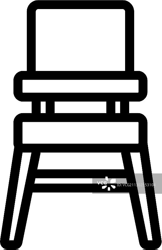 变形喂养椅轮廓图标图片素材