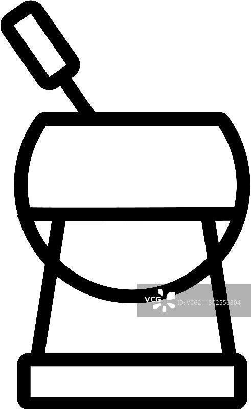 带支架和烤串的火锅图标图片素材