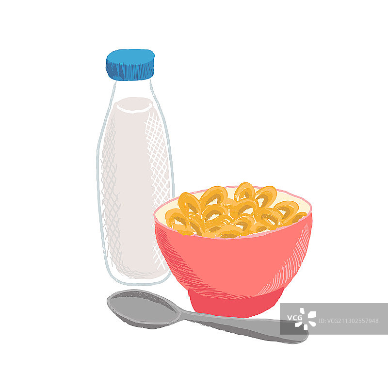 早餐简笔画图片素材