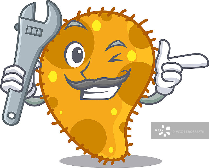 假单胞菌机械师吉祥物设计图片图片素材