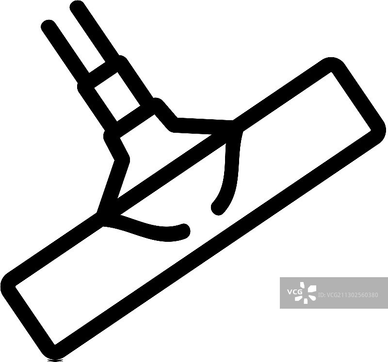 伸缩杆平板拖把图标图片素材