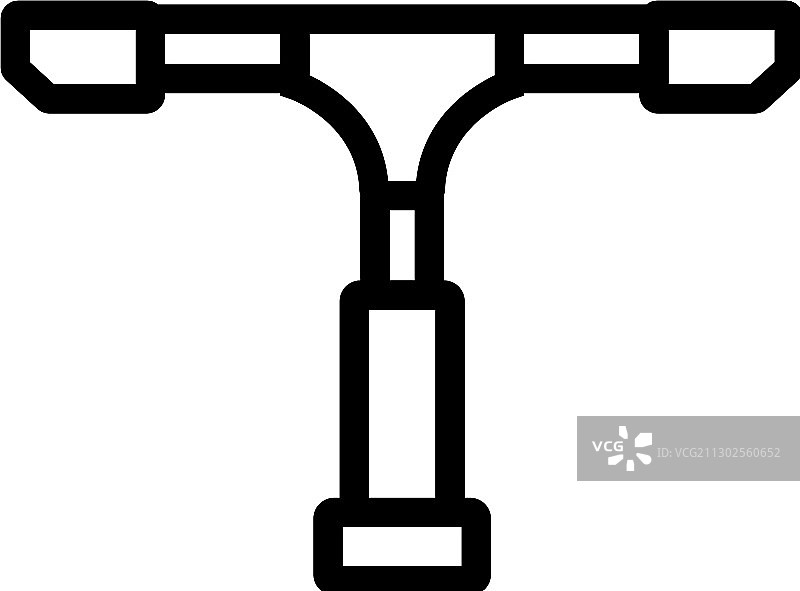 旋转橡胶刮刀图标轮廓图片素材
