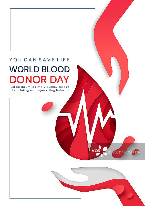 世界献血日医学海报设计图片素材