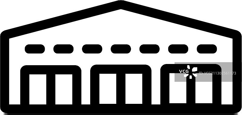 车库网络图标轮廓图片素材