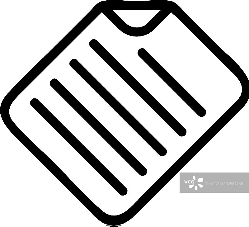 餐巾纸图标轮廓图片素材