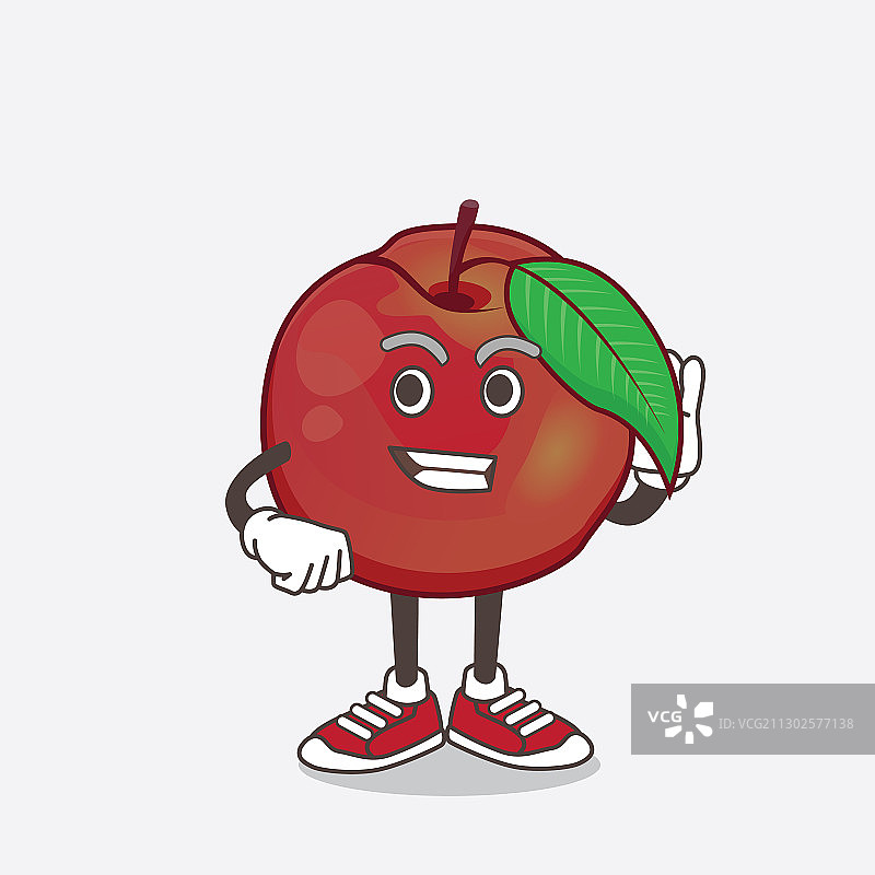 卡通油桃吉祥物图片素材