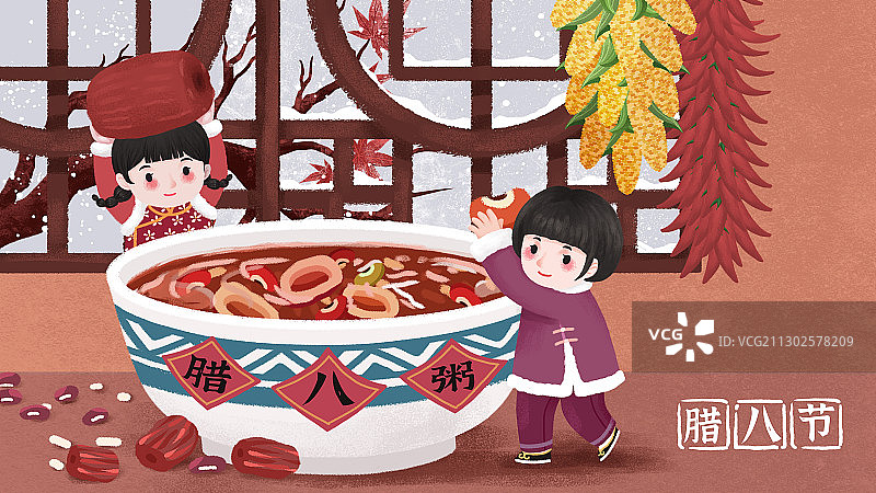 中国传统节腊八节图片素材