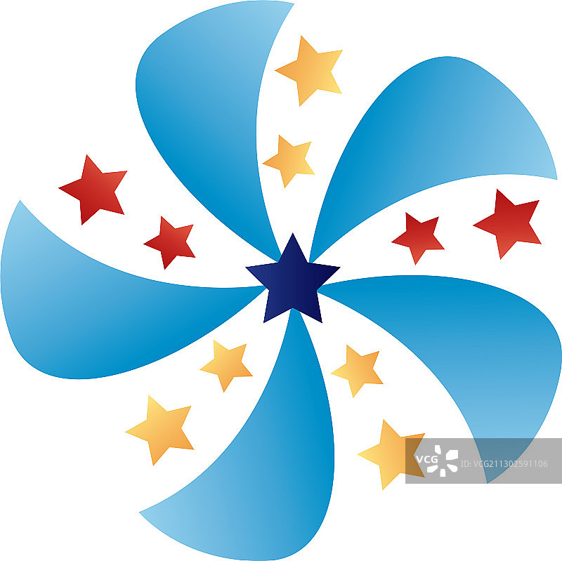 渐变风格烟花图标图片素材
