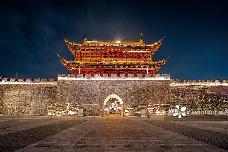 衢州古城水亭街古城墙城门图片素材