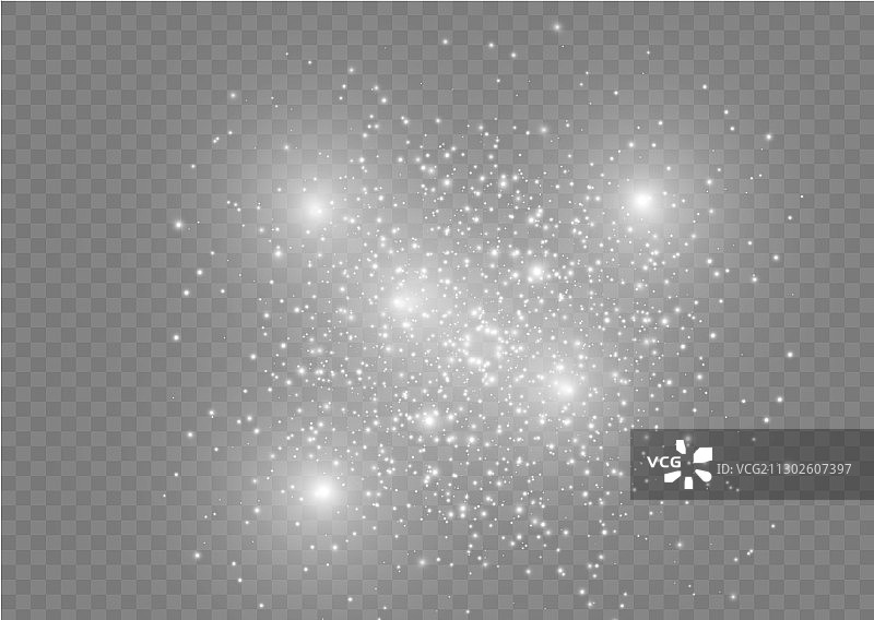 白色粉尘火花图片素材