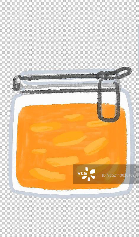 装在玻璃广口瓶内的蜜饯图片素材