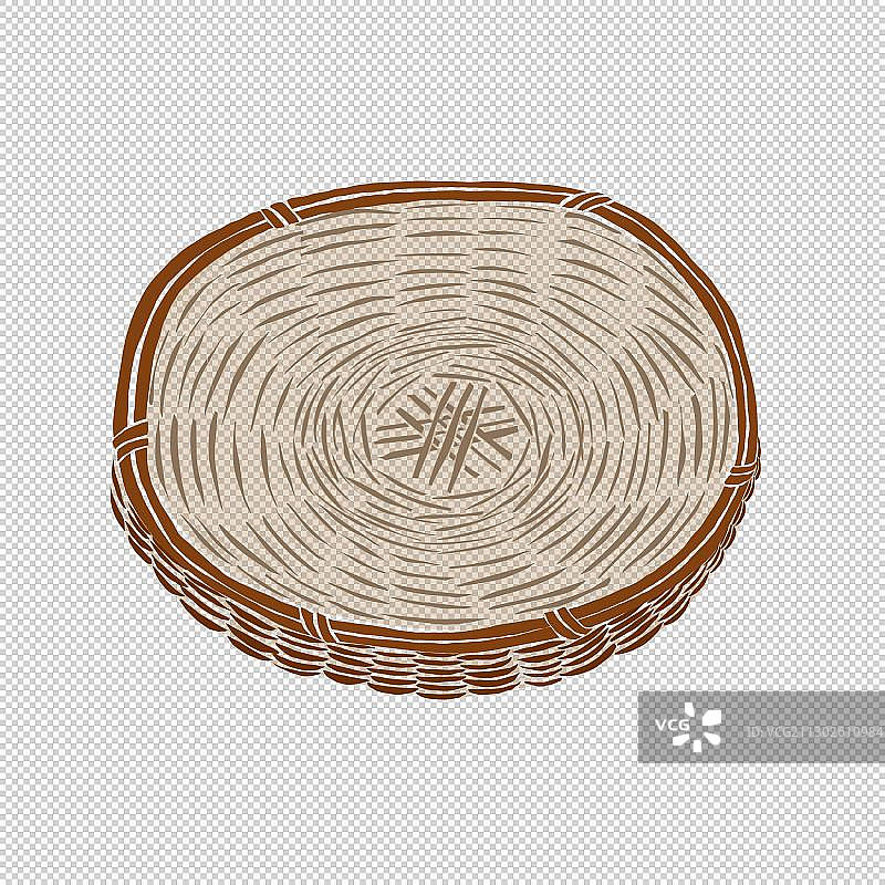 传统器具竹编竹筐篮子图片素材