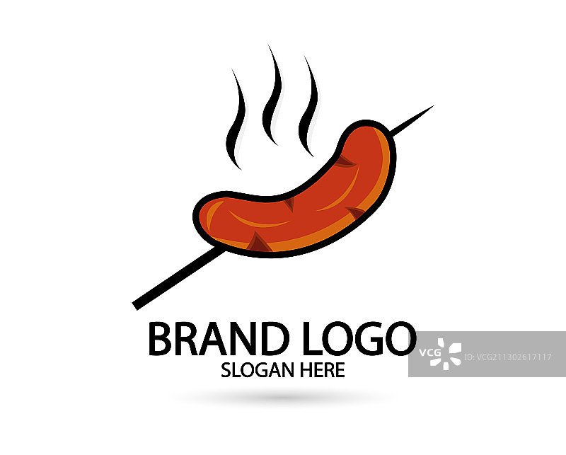 香肠餐厅品牌标志图标图片素材