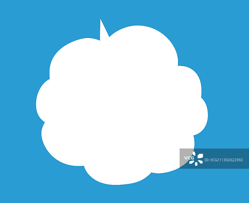 可爱的卡通云朵对话气泡图片素材