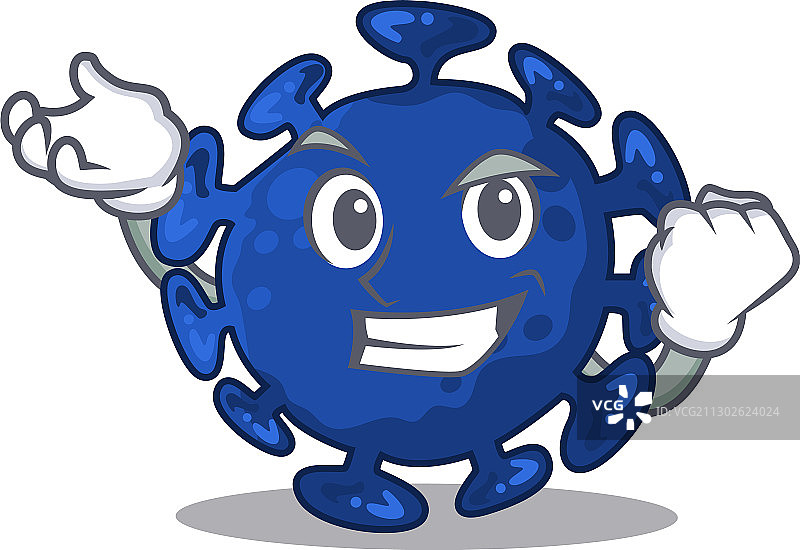 耀眼的快乐链球菌吉祥物图片素材