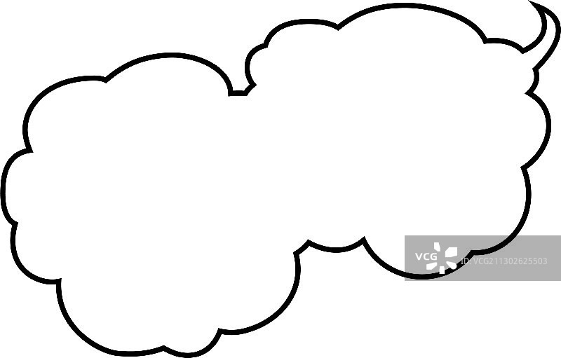 卡通云朵连接对话气泡图片素材