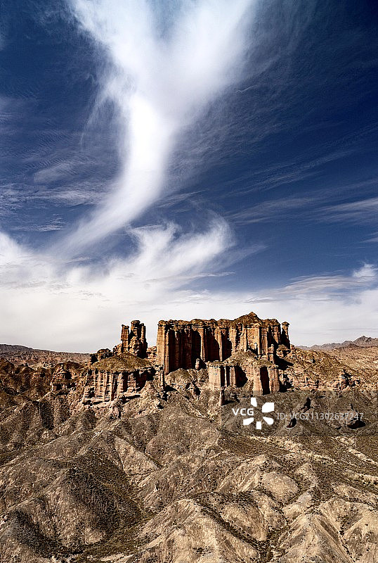 冰沟丹霞-窗棂宫殿  Palace of Nature图片素材