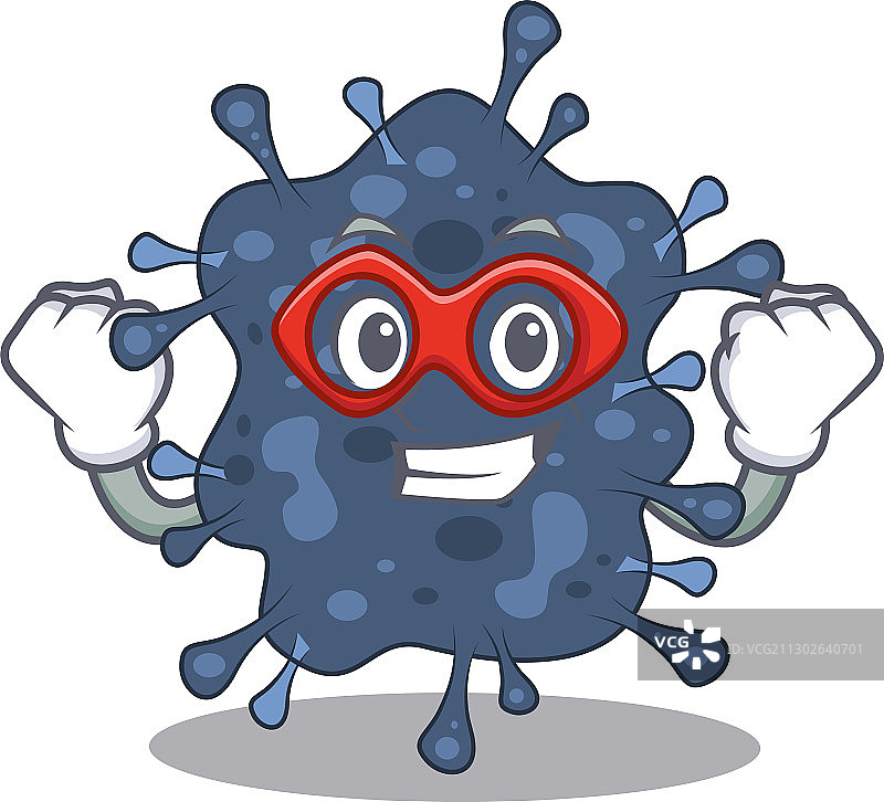 扮演超级英雄的奈瑟氏球菌图片素材