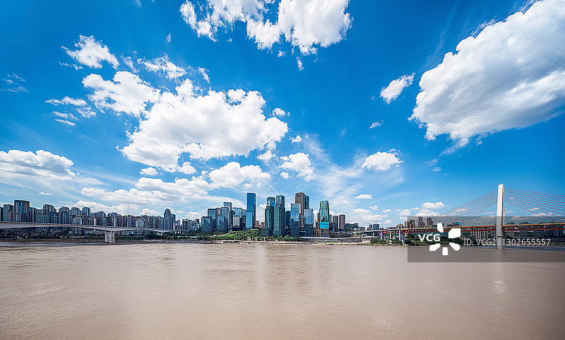 重庆市聚贤岩广场国华金融中心汽车广告背景图图片素材