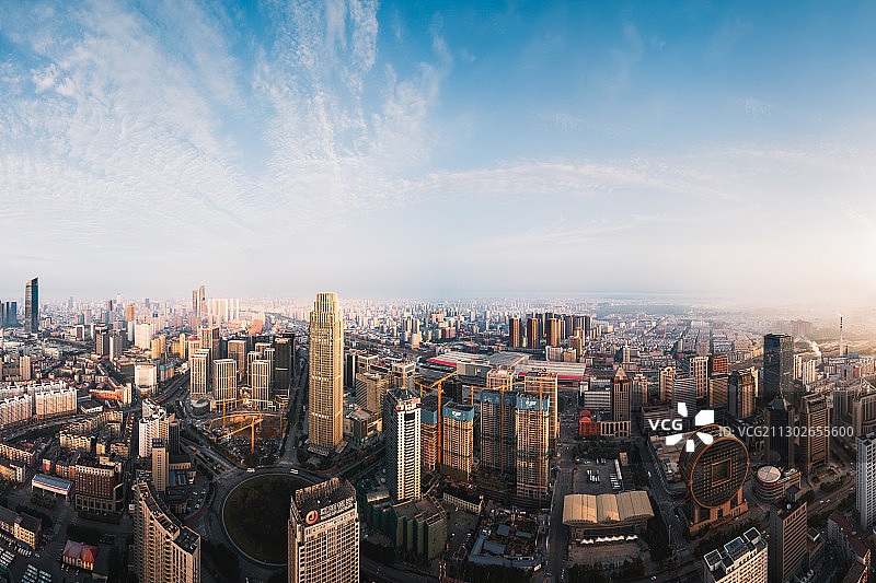 沈阳市沈河区市中心全景图图片素材