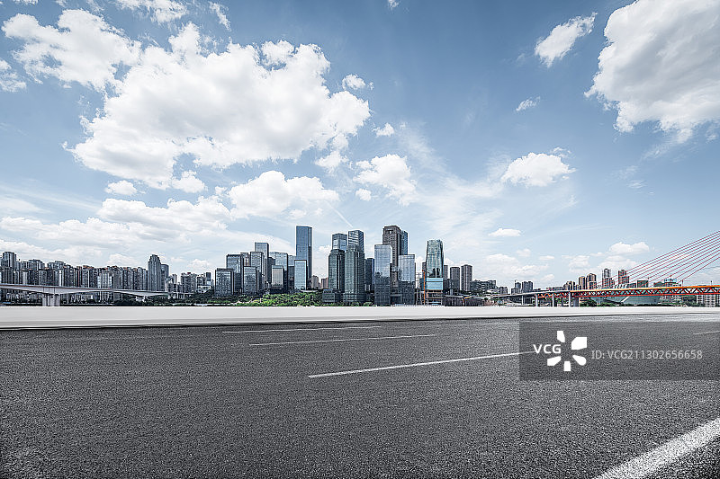 重庆市聚贤岩广场国华金融中心汽车广告背景图图片素材