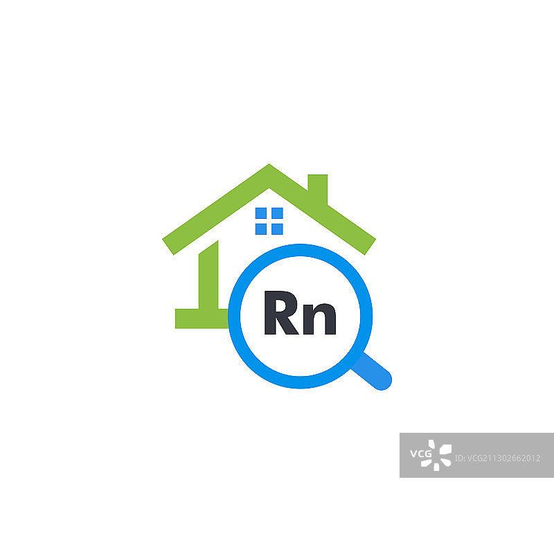 氡污染检测服务图形图标图片素材