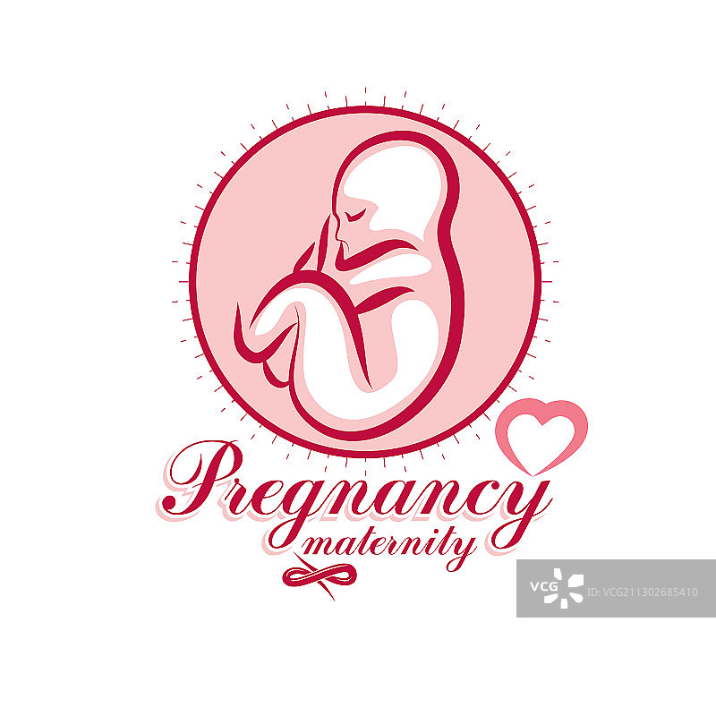 胚胎标志新生活开始新生儿图纸图片素材