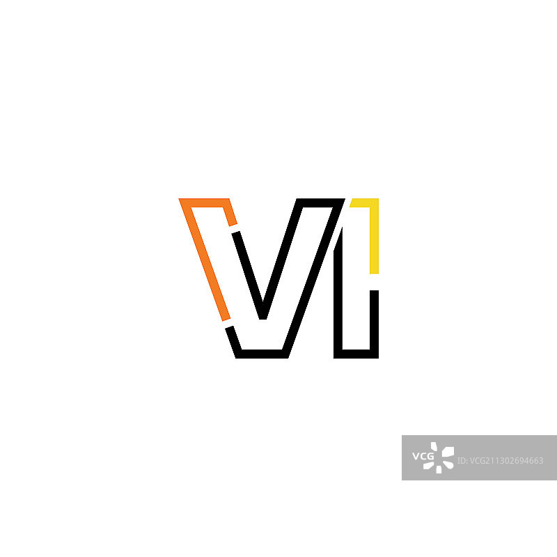 VI字母标志图标设计模板元素图片素材