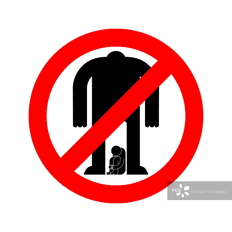 制止家庭暴力红色禁止标志图片素材