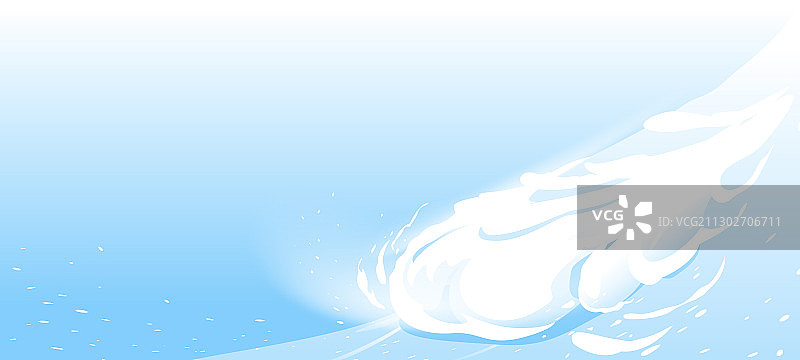 山地自然背景中的雪崩图片素材