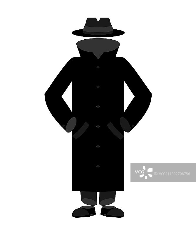 斗篷帽子下的隐形人图片素材