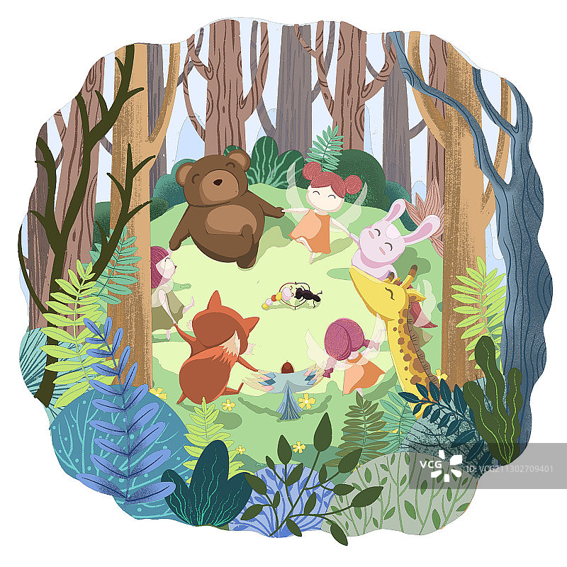 儿童插画绘本：小天使战病毒系列（五）图片素材