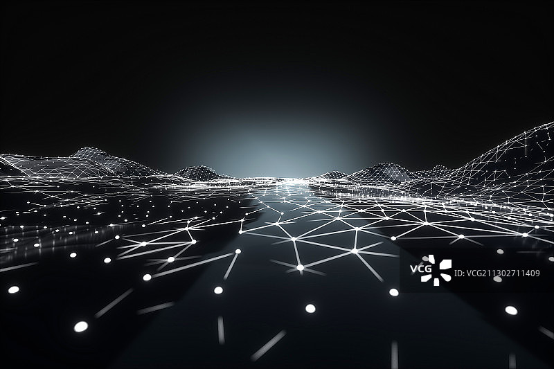 3D现代抽象空间背景图片素材