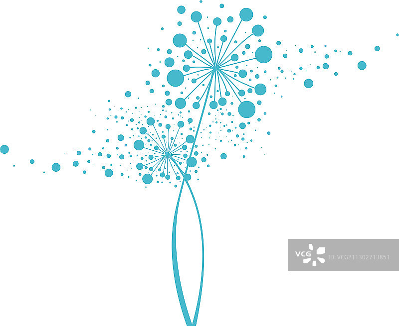 抽象蒲公英花图片素材