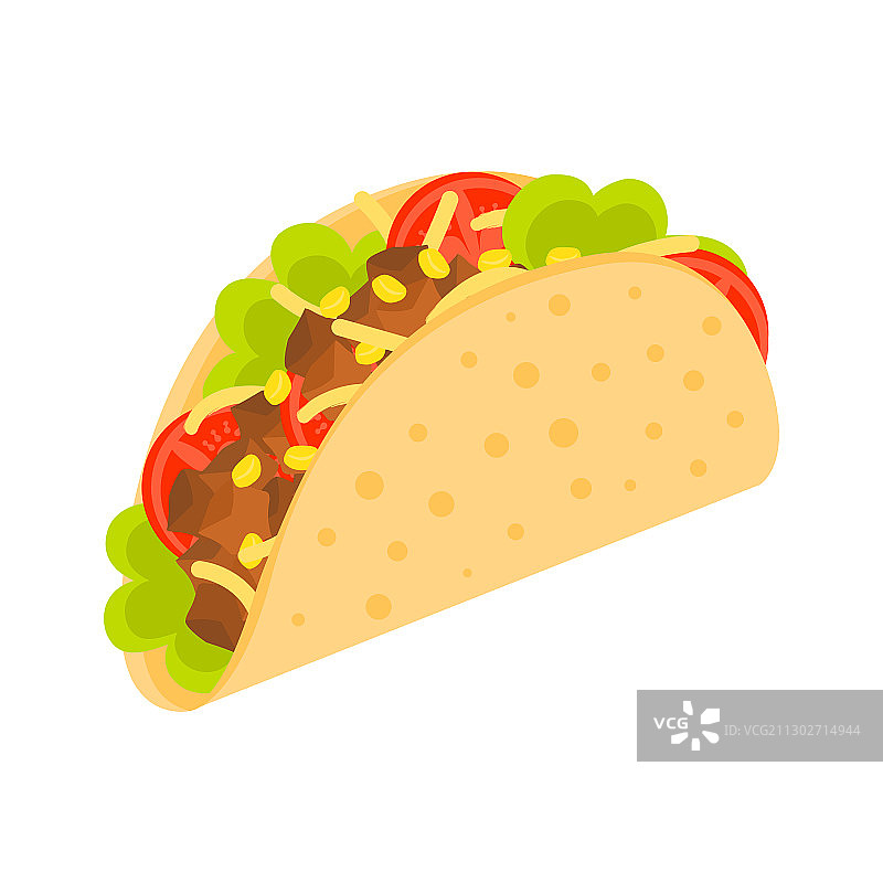 墨西哥风味肉蔬卷饼图片素材